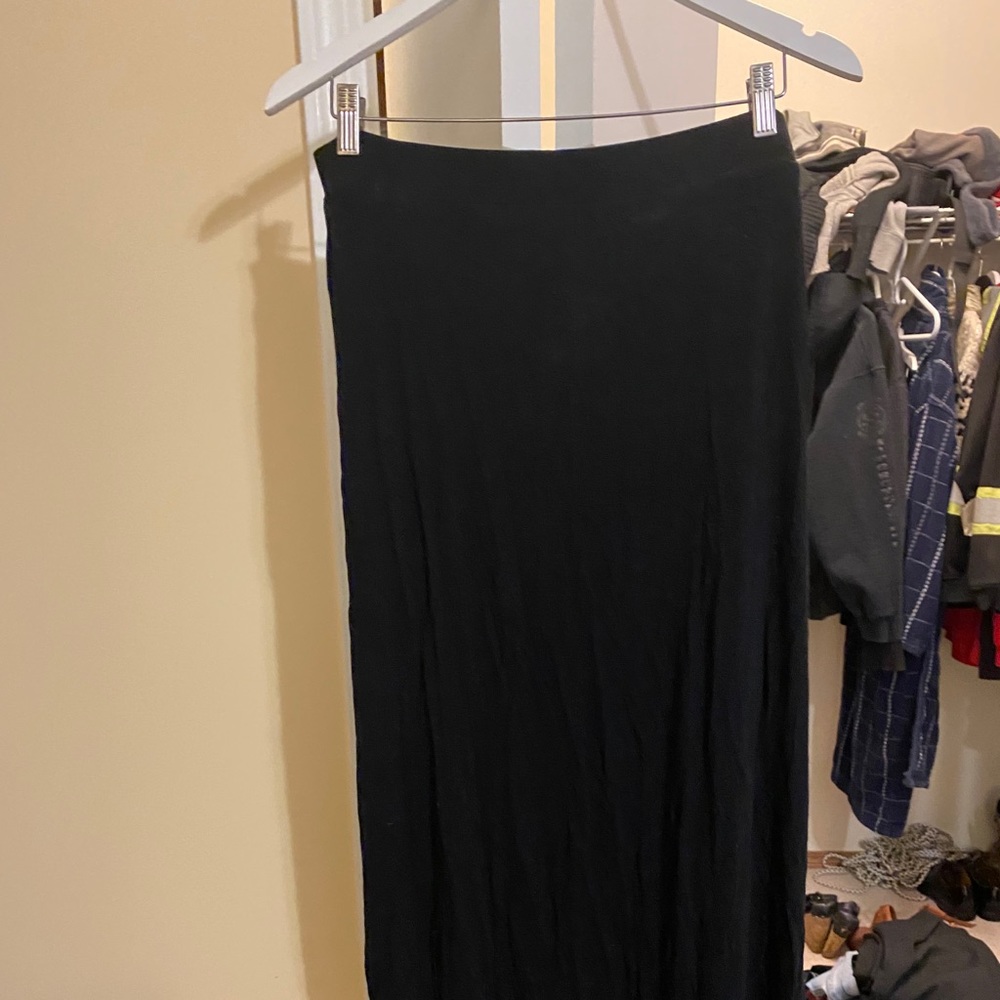 Long black flowy skirt